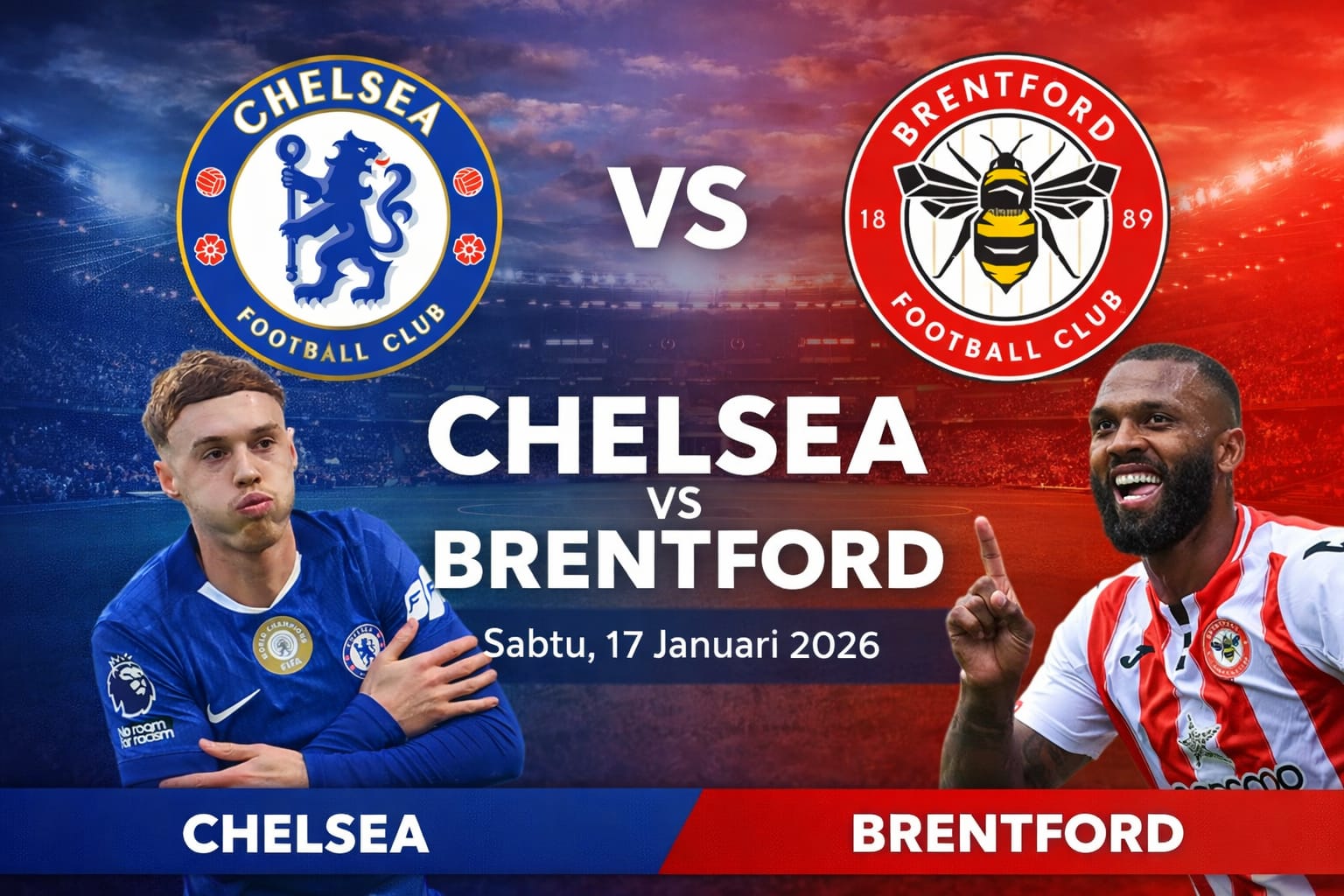 Nonton Siaran Langsung Liga Inggris: Pertarungan Chelsea Lawan Brentford