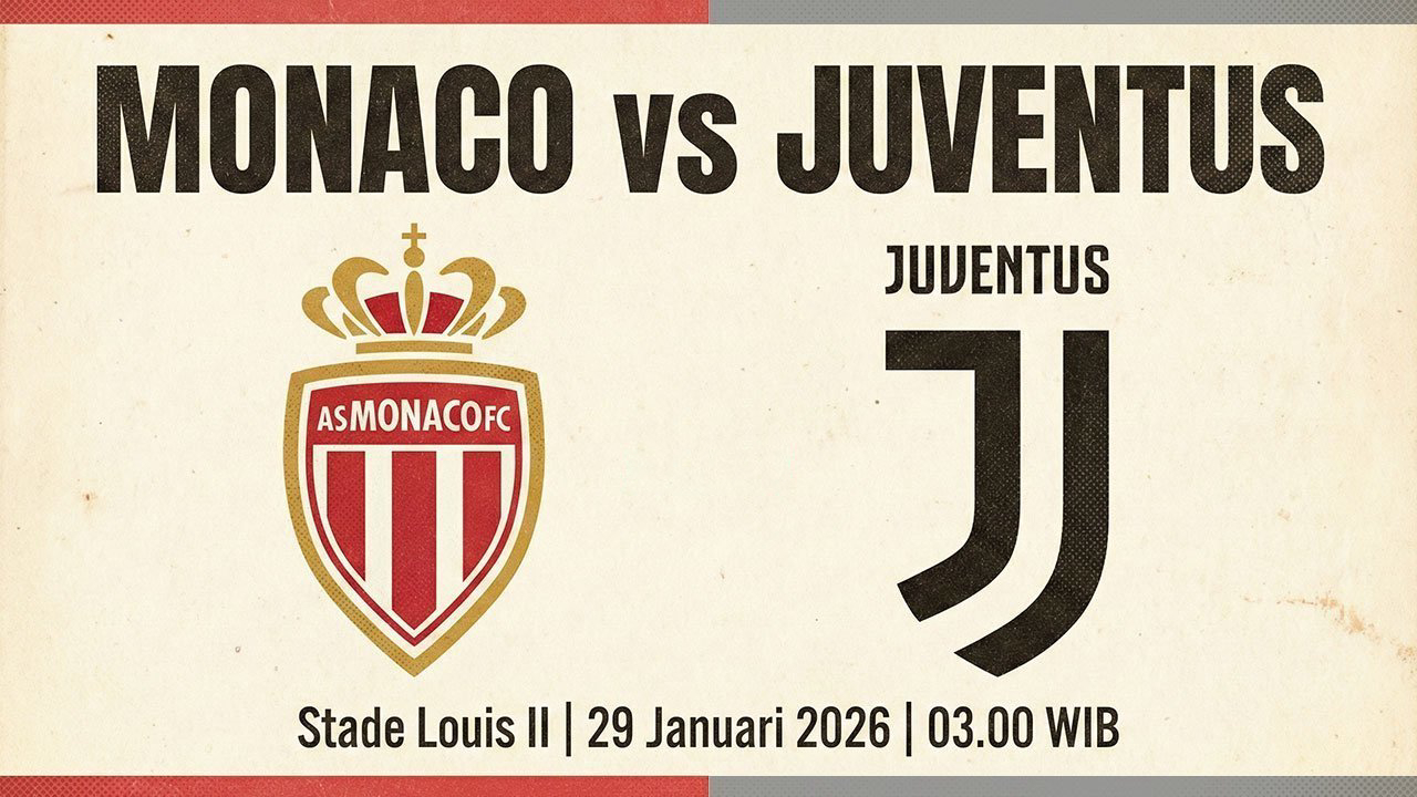 Perkiraan Pertandingan Antara Juventus dan Monaco pada 29 Januari 2026