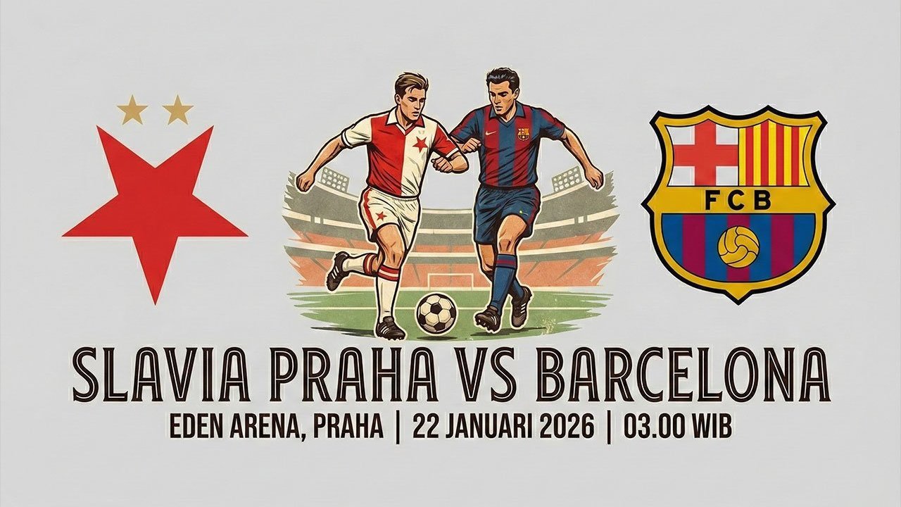 Sorotan Kualitas Permainan Prediksi Slavia Praha  Barcelona 22 Januari 2026