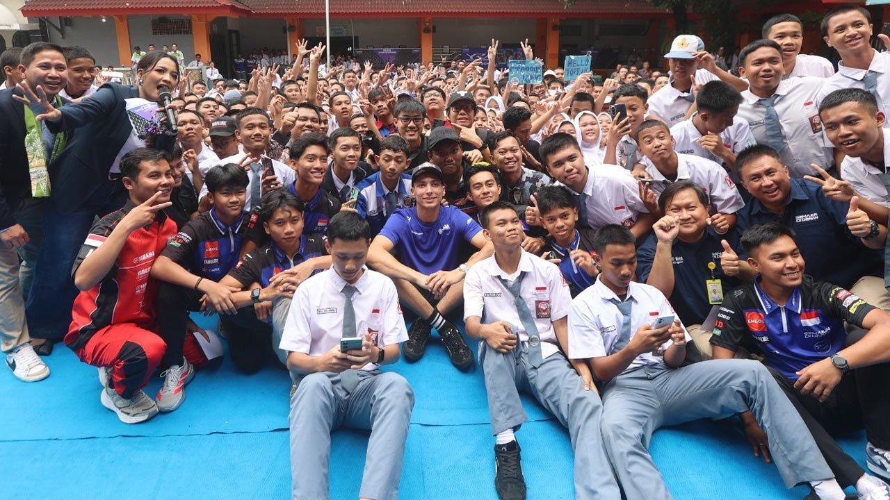 Toprak Razgatlioglu Kembali ke Indonesia, SMK Negeri 39 Jakarta Geger Menyambutnya